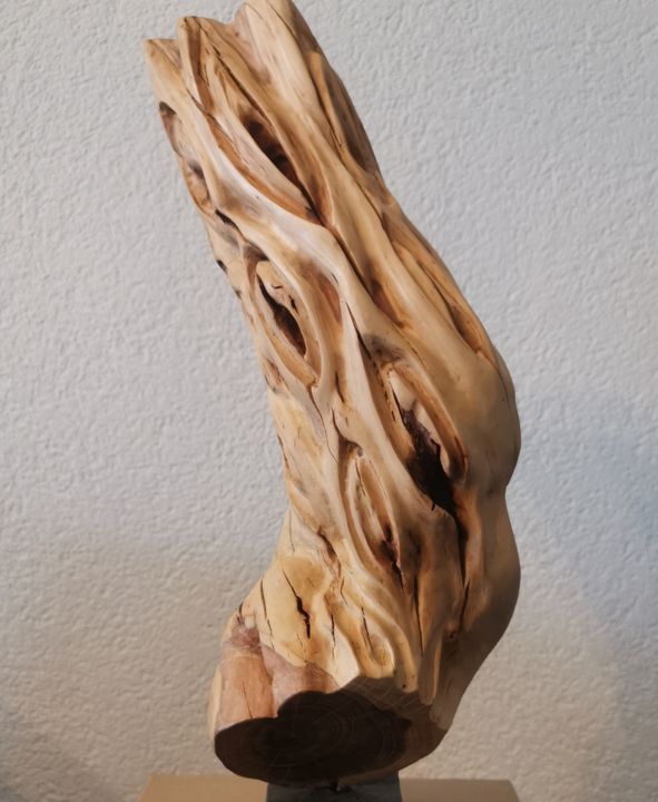 Скульптура под названием "f/u/c/k" - Christian Koller (Artc), Подлинное произведение искусства, Дерево
