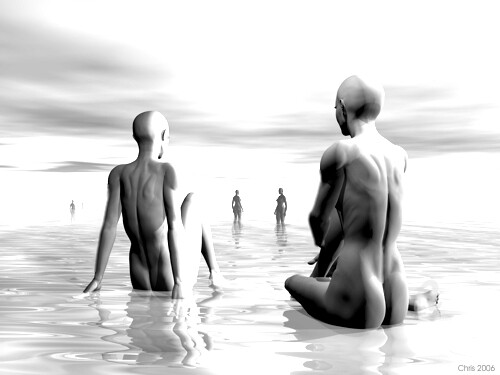 Photographie intitulée "Les baingneuses" par Christian Pavet, Œuvre d'art originale