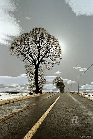 Photographie intitulée "La route" par Christian Pavet, Œuvre d'art originale