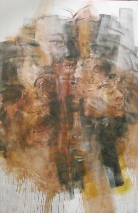Peinture intitulée "sans-titre-2-100x15…" par Christian Piot, Œuvre d'art originale