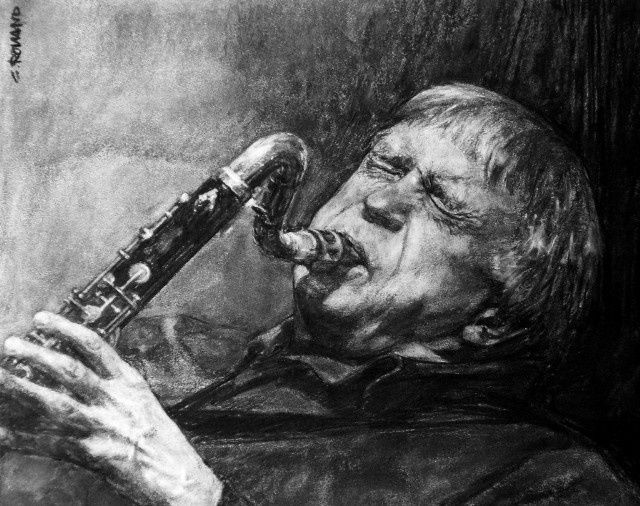 "portrait jazz 5" başlıklı Resim Christian Rolland tarafından, Orijinal sanat, Diğer