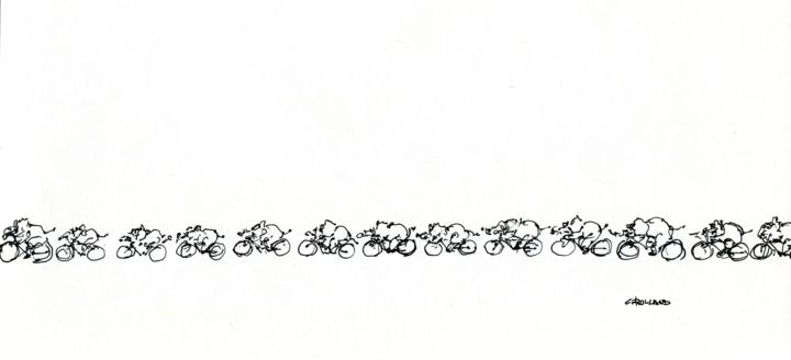 Drawing titled "velo-14.jpg" by Christian Rolland, Original Artwork, Other