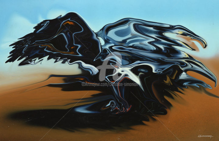 Arte digital titulada "Predator" por Christian Simonian, Obra de arte original, Pintura Digital
