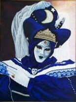 Peinture intitulée "Blue Night" par Christian Torres, Œuvre d'art originale
