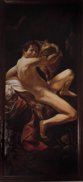 Painting titled "Copie d'ancien by C…" by Christiana Visentin Gajoni, Original Artwork, Oil