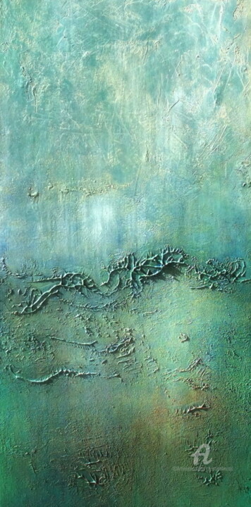 Картина под названием "7hD" - Christian Barras, Подлинное произведение искусства, Масло Установлен на Деревянная рама для но…