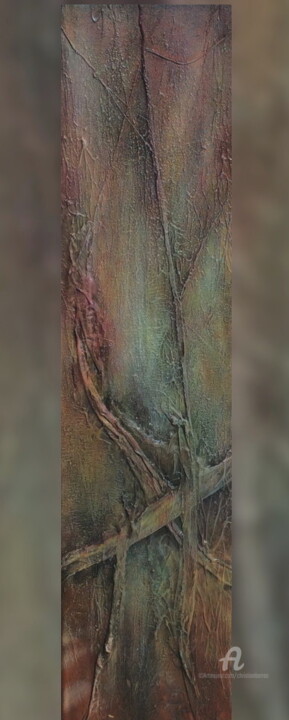 Malarstwo zatytułowany „22hm” autorstwa Christian Barras, Oryginalna praca, Olej Zamontowany na Drewniana rama noszy