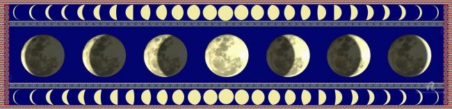 Textile Art titled "Lune... ou l'autre…" by Xian, Collectif D'Artistes, Original Artwork