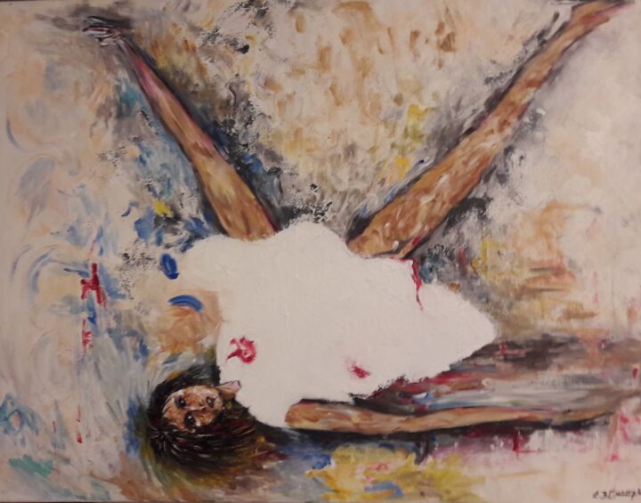 Картина под названием "INNOCENCE" - Christiane Guerry, Подлинное произведение искусства, Акрил Установлен на Деревянная рама…
