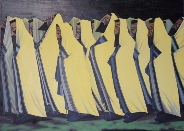 Peinture intitulée "COPIE D'APRES JACOB…" par Christiane Malet, Œuvre d'art originale, Huile