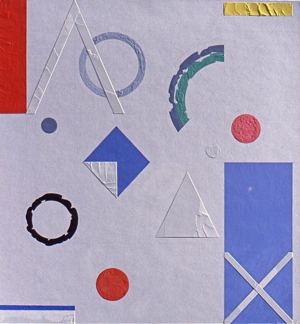 Sans titre, gouache/carton. - Painting ©1987 by Christian Lopez -