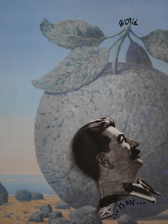 Collages intitolato "VISION DU MONDE" da Christianmongenier ( L'Incompris ), Opera d'arte originale, Collages
