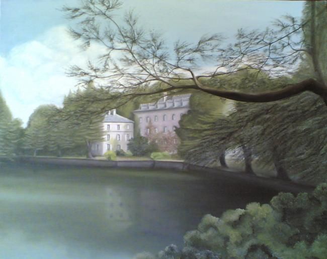 Painting titled "moulin mer" by Christian Salaun, Original Artwork