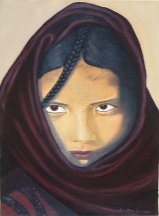 Peinture intitulée "mali" par Christian Salaun, Œuvre d'art originale, Huile
