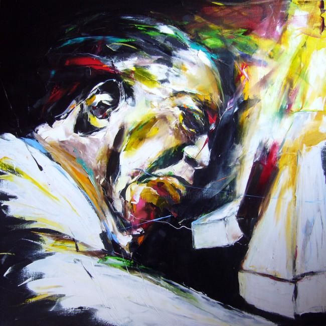 Peinture intitulée "Duke Ellington" par Christian Vey, Œuvre d'art originale