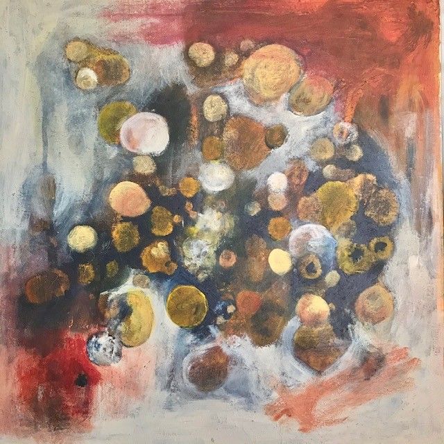 Painting titled "Bubbles" by Christina Ljungberg, Original Artwork, Acrylic