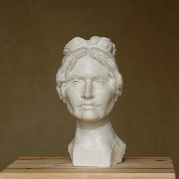 Sculptuur getiteld "Suzanne Valadon" door Christine Alias, Origineel Kunstwerk, Terra cotta