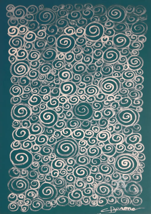Drawing titled "Infini-03A" by Christine Barone, Original Artwork, Marker
