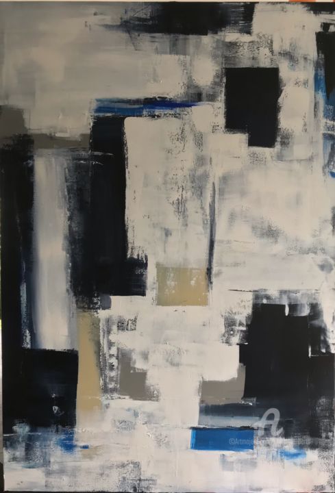 Peinture intitulée "Jeu de formes" par Barth Mroz Christine, Œuvre d'art originale, Acrylique