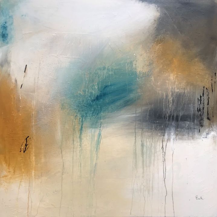 Peinture intitulée "Douceur pastel" par Barth Mroz Christine, Œuvre d'art originale, Acrylique