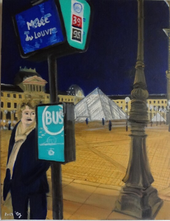 Malarstwo zatytułowany „RATP 9” autorstwa Christine Jumaucourt, Oryginalna praca, Olej