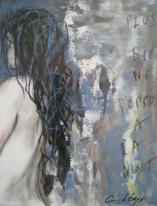 Pintura titulada "QUAND UNE FEMME SE…" por Christine Leger, Obra de arte original, Acrílico