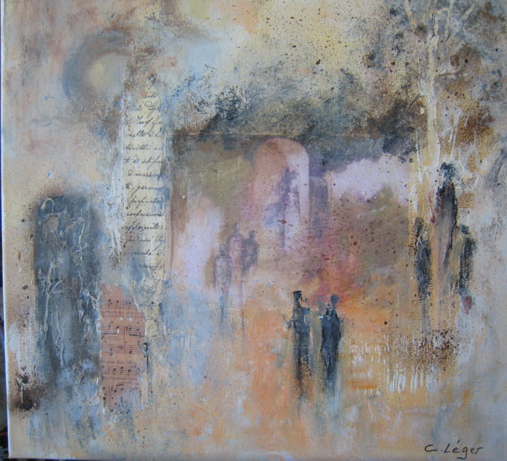 Painting titled "Je rêvais d'un autr…" by Christine Leger, Original Artwork