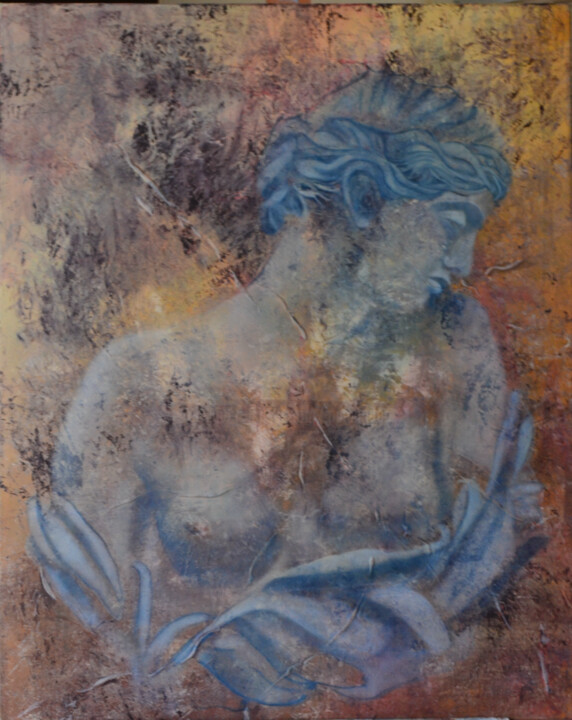 Peinture intitulée ""Intimité"" par Christine Mamet, Œuvre d'art originale, Huile