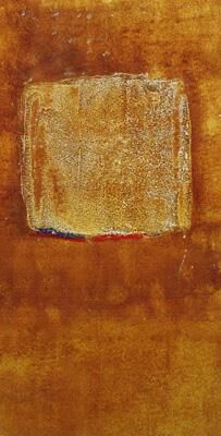 Pintura intitulada "menhir 1" por Christine Vannier, Obras de arte originais, Óleo