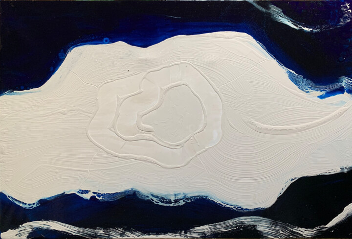 Peinture intitulée "Tout converge là où…" par Christophe Carton, Œuvre d'art originale, Huile