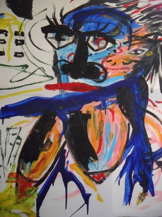 Painting titled "my-love" by Chris Sandee, Original Art, Acrylic
