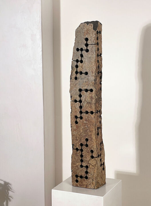 Скульптура под названием "BS_19_10" - Christoph Jakob, Подлинное произведение искусства, Камень