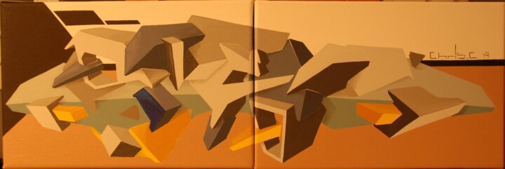 Pittura intitolato "Graff 5" da Christophe Caniac, Opera d'arte originale, Acrilico