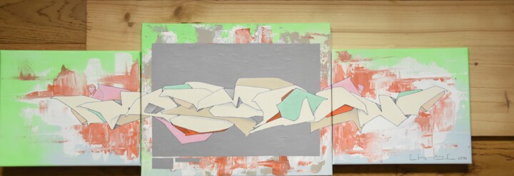 Pintura titulada "Graff 3 2023" por Christophe Caniac, Obra de arte original, Acrílico