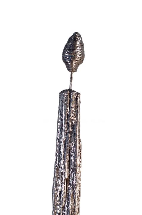 Sculpture titled "02 - Monolithe acier" by Christophe-Christophe, Original Artwork, Metals