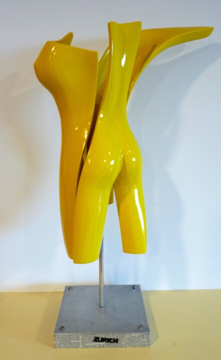 Sculpture titled "Body three" by Christophe Clement, Original Artwork, Aluminium