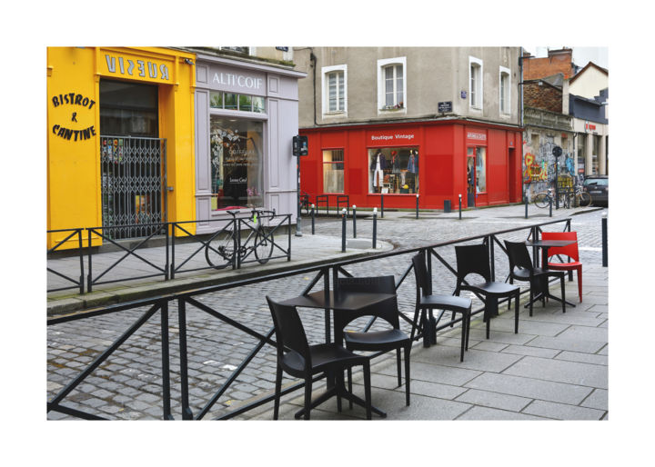 Photographie intitulée "Rue déserte" par Christophe Lebreton, Œuvre d'art originale, Photographie numérique