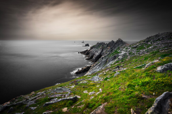 Fotografia intitolato "Pointe du Raz" da Christophe Perraud, Opera d'arte originale, Fotografia digitale Montato su Alluminio