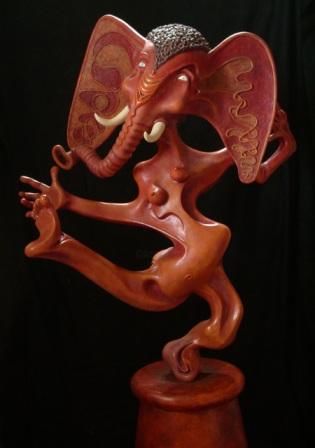 Sculptuur getiteld "Eléphant d'Europe" door Christophe Ribereau Gayon, Origineel Kunstwerk