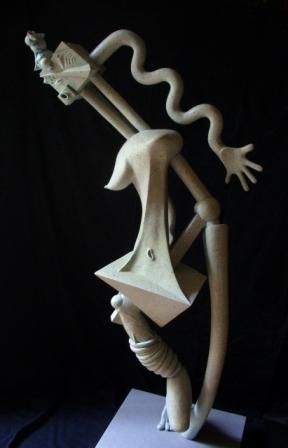 Sculptuur getiteld "statut" door Christophe Ribereau Gayon, Origineel Kunstwerk