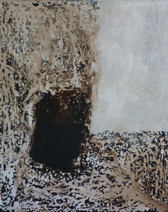 Painting titled "Mycelium. 120 x 150…" by Christophe Rivière, Original Artwork, Oil