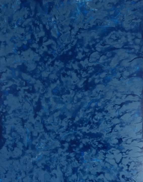 Peinture intitulée "Aqua II. 80 x 100 cm" par Christophe Rivière, Œuvre d'art originale, Huile Monté sur Panneau de bois
