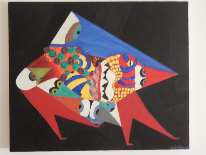 Peinture intitulée "tableaux-003.jpg" par Christophe Klive, Œuvre d'art originale,