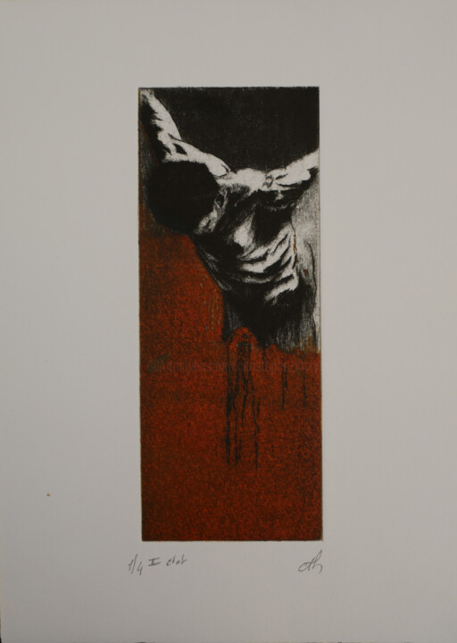 Incisioni, stampe intitolato "L'envol II" da Christophe Thomas, Opera d'arte originale, incisione