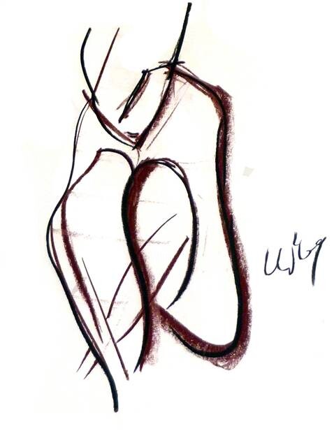Zeichnungen mit dem Titel "o.T., WV 404" von Christoph Weissenbäck, Original-Kunstwerk
