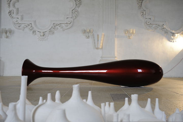 Escultura titulada "Red" por Christophe Bregnard, Obra de arte original, Resina