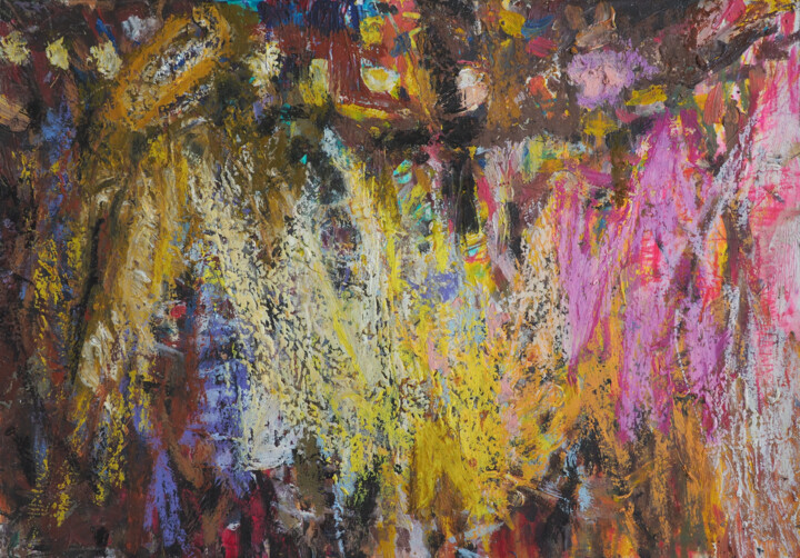Peinture intitulée "l'energie du desesp…" par Christophe Dupin, Œuvre d'art originale, Pastel