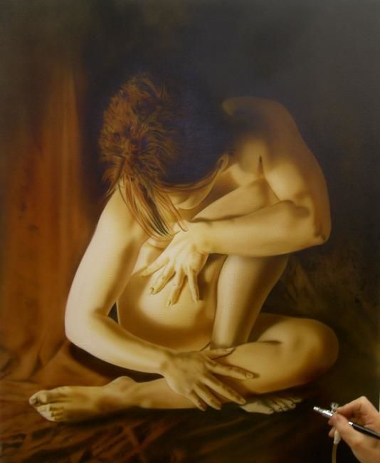 Pittura intitolato "ALEXA" da Christophe Durand, Opera d'arte originale