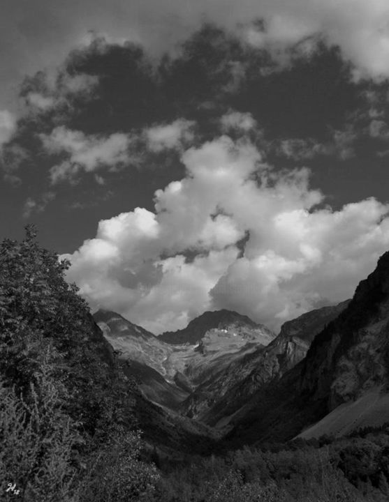 Fotografie getiteld "Vallée glacière et…" door Christophe Gol, Origineel Kunstwerk, Anders