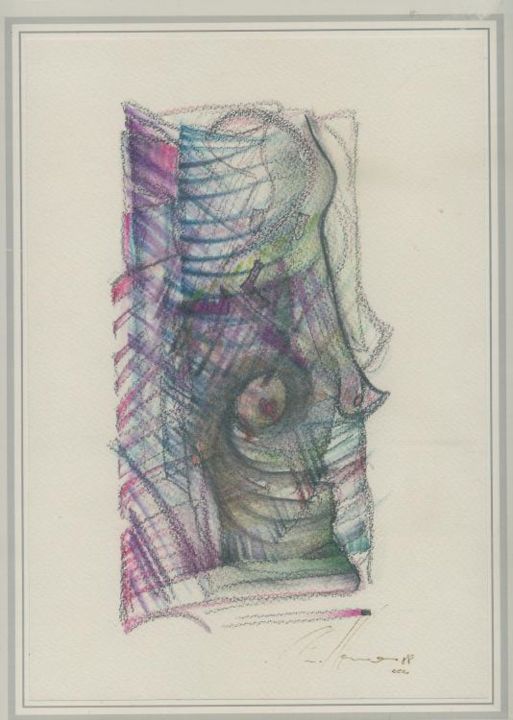 Pittura intitolato "sans titre 1988" da Christophe Gremaud, Opera d'arte originale